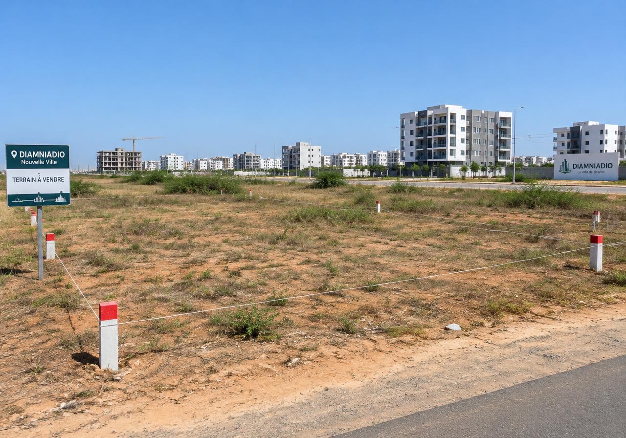 Terrain viabilisé dans la nouvelle ville